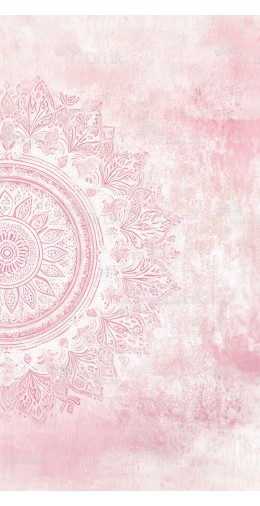 Tło profilowe – Różowa mandala na pastelowym tle | PR_74